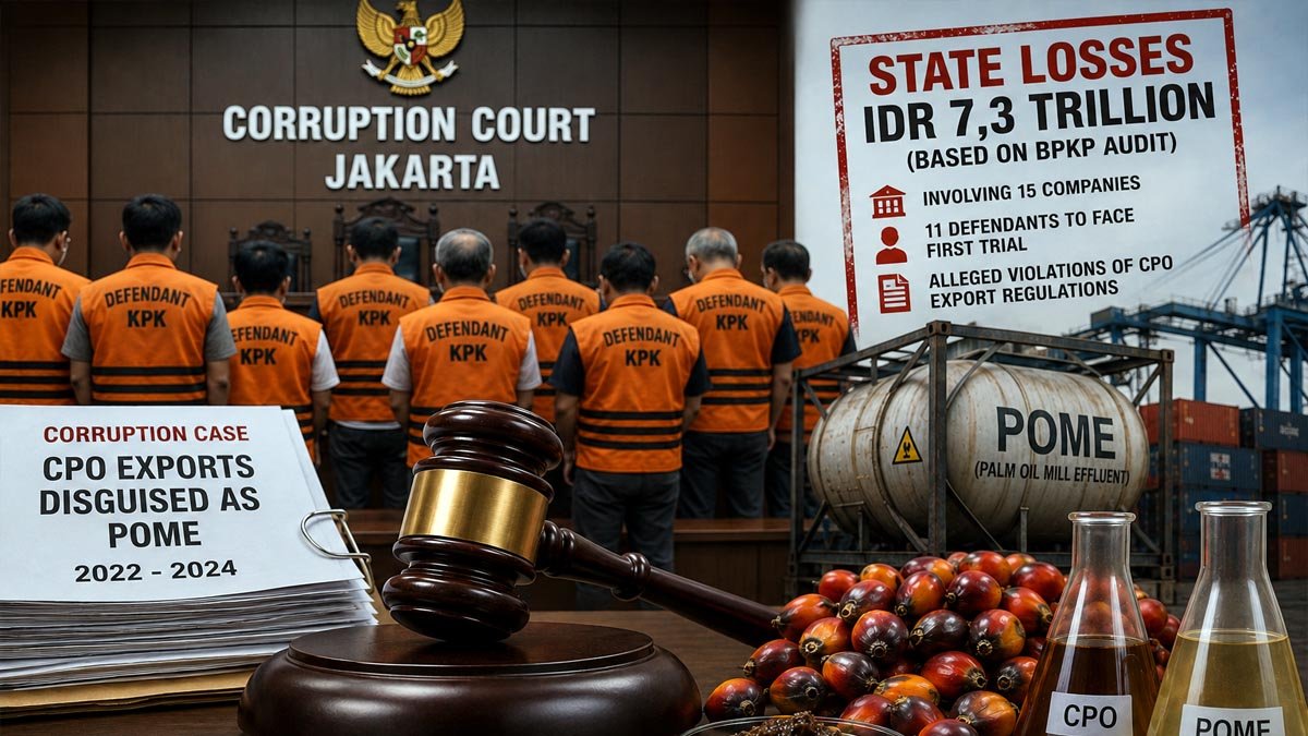 11 Defendants to Face First Trial in Alleged CPO Export Corruption Case Disguised as POME Palm Oil Magazine